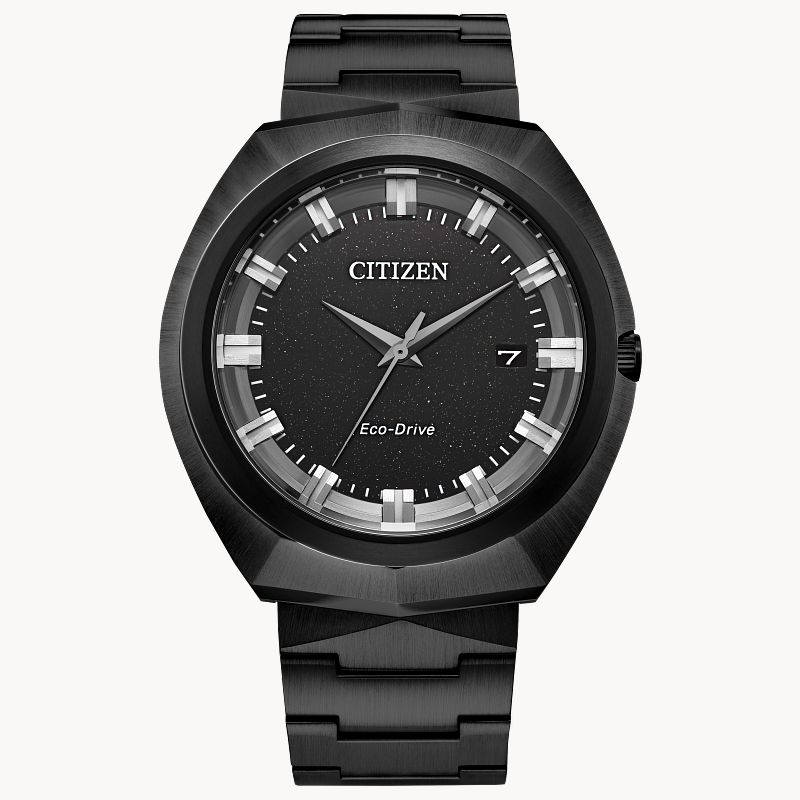 Eco Drive 365 Black Dial Stainless Steel Bracelet BN1015 52E CITIZEN